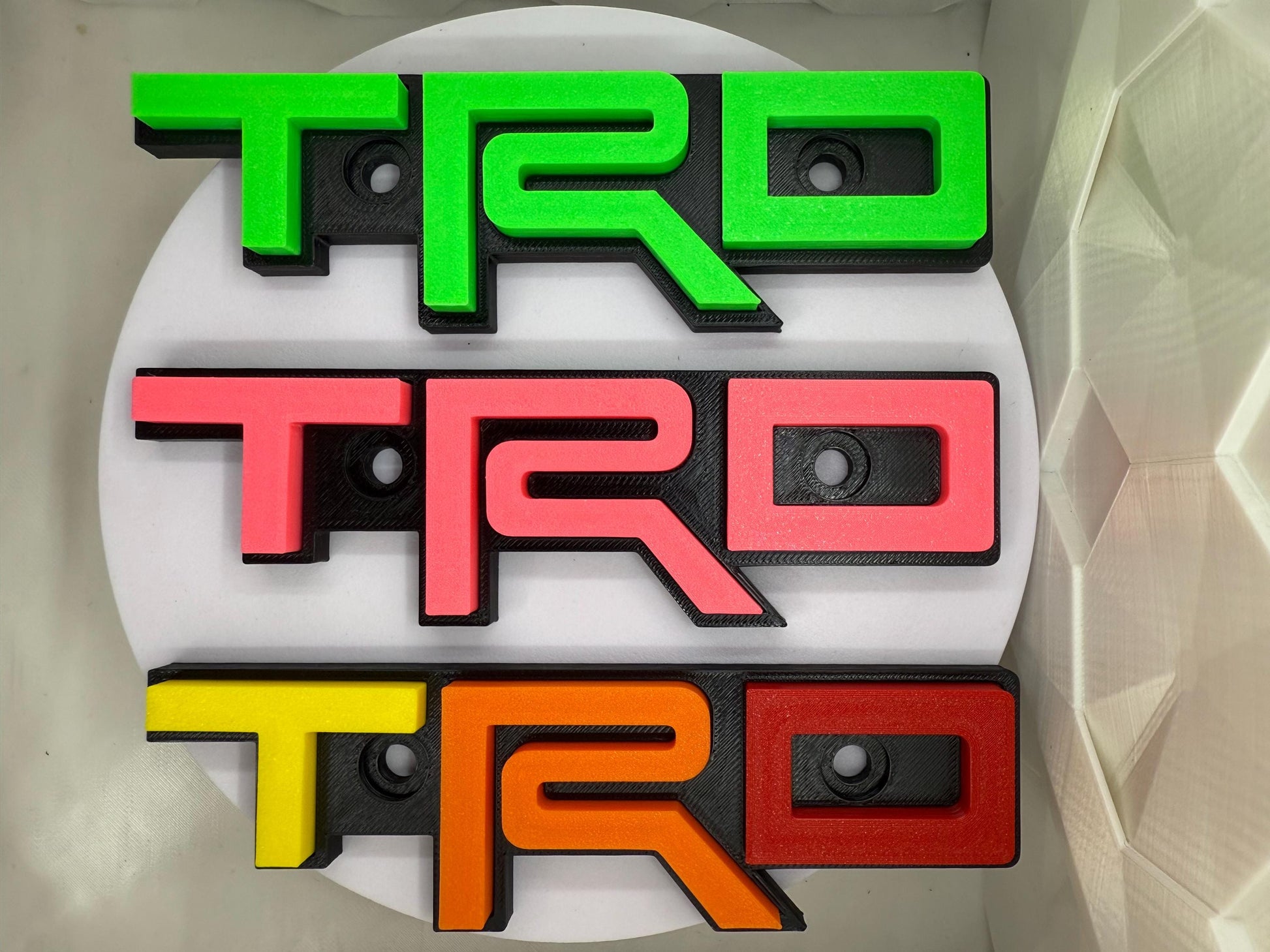 Grille Badge for Toyota Tacoma, 4Runner, FJ Cruiser, Tundra. (LIFETIME WARRANTY) New Colors