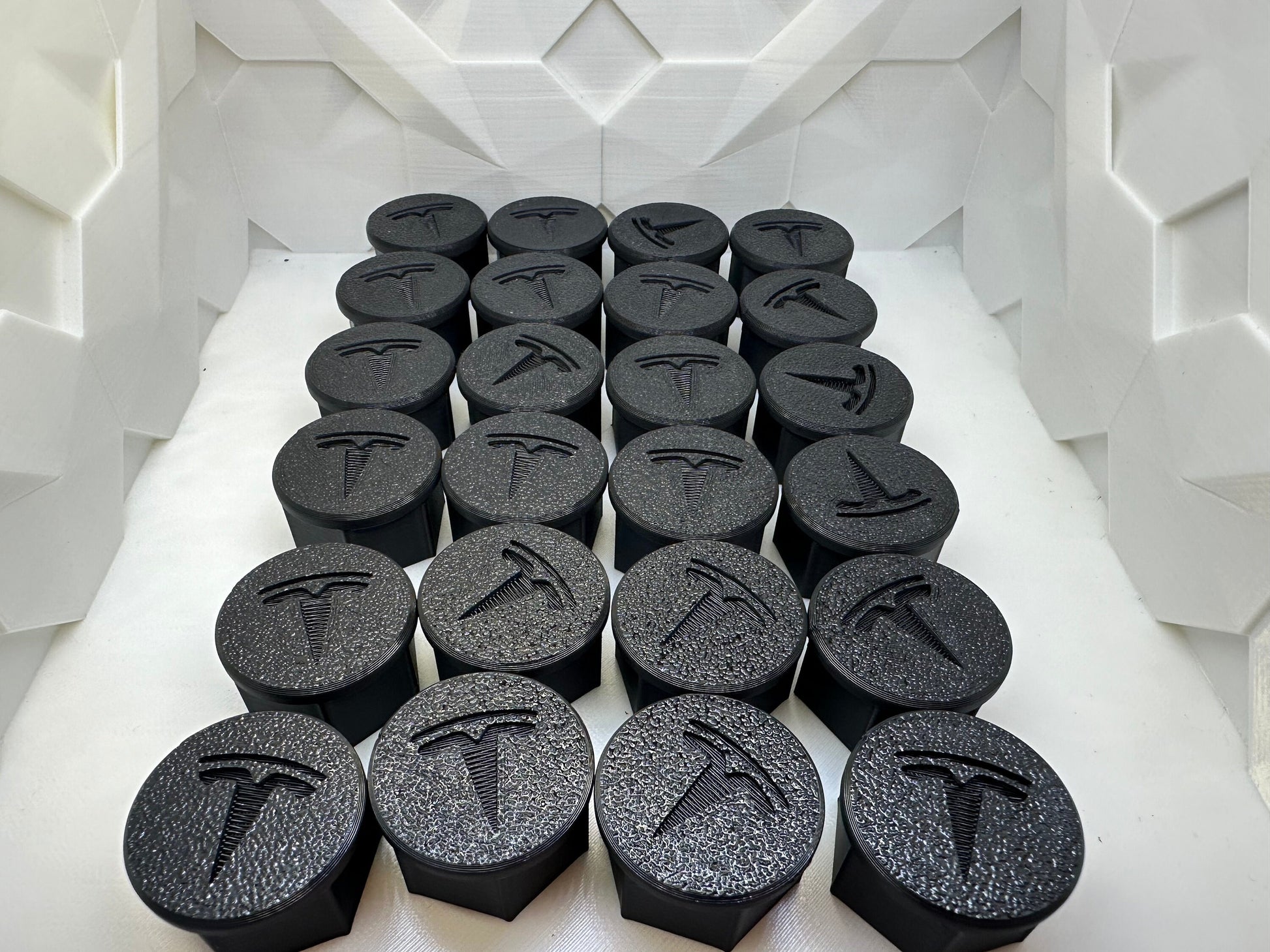 Tesla Cybertruck Lug Nut Caps (Set of 24). Also fits other Tesla's with 21mm lug nuts