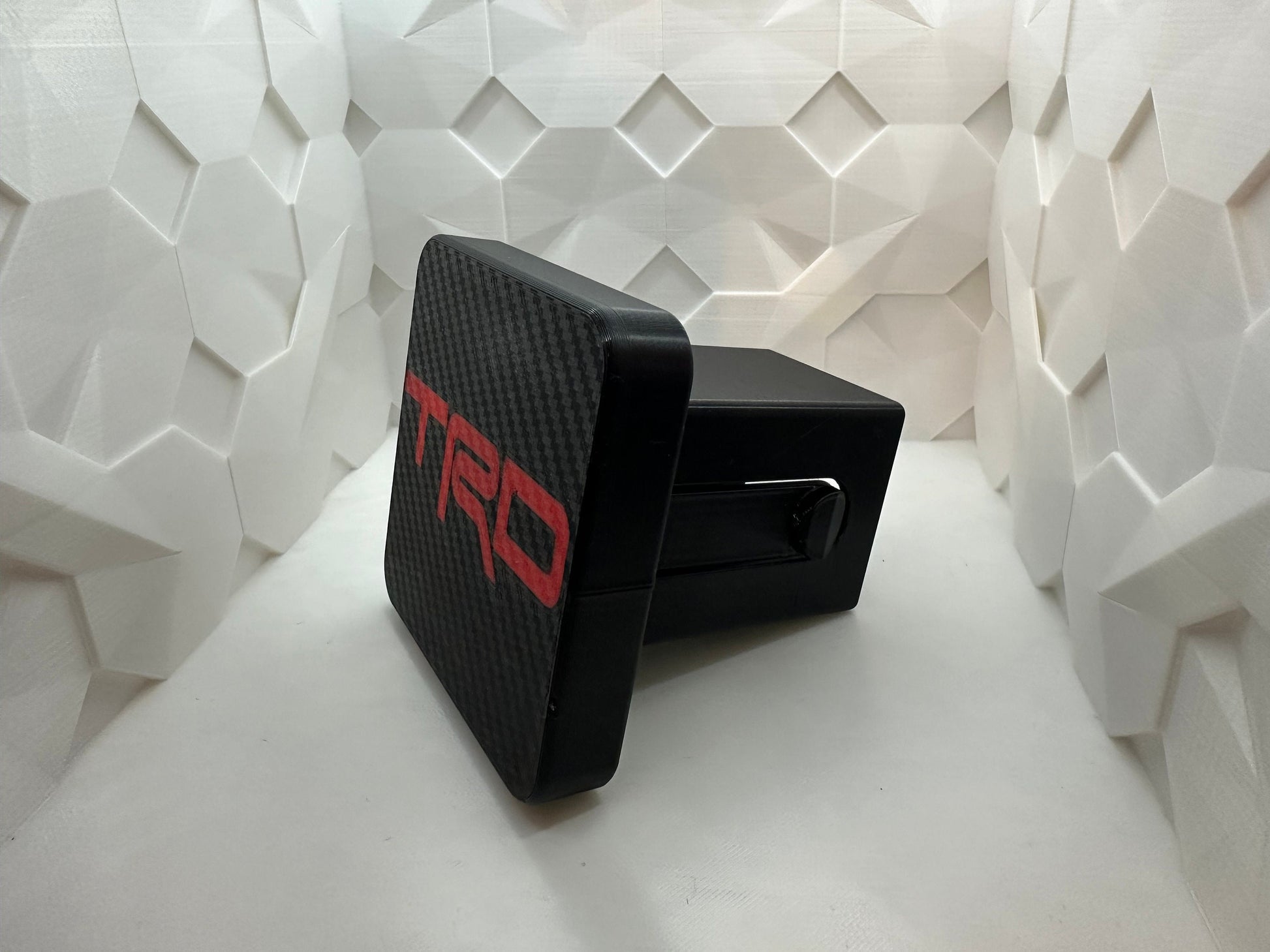 2” Hitch Cover For Toyota’s. Carbon fiber look. (Multiple Colors)