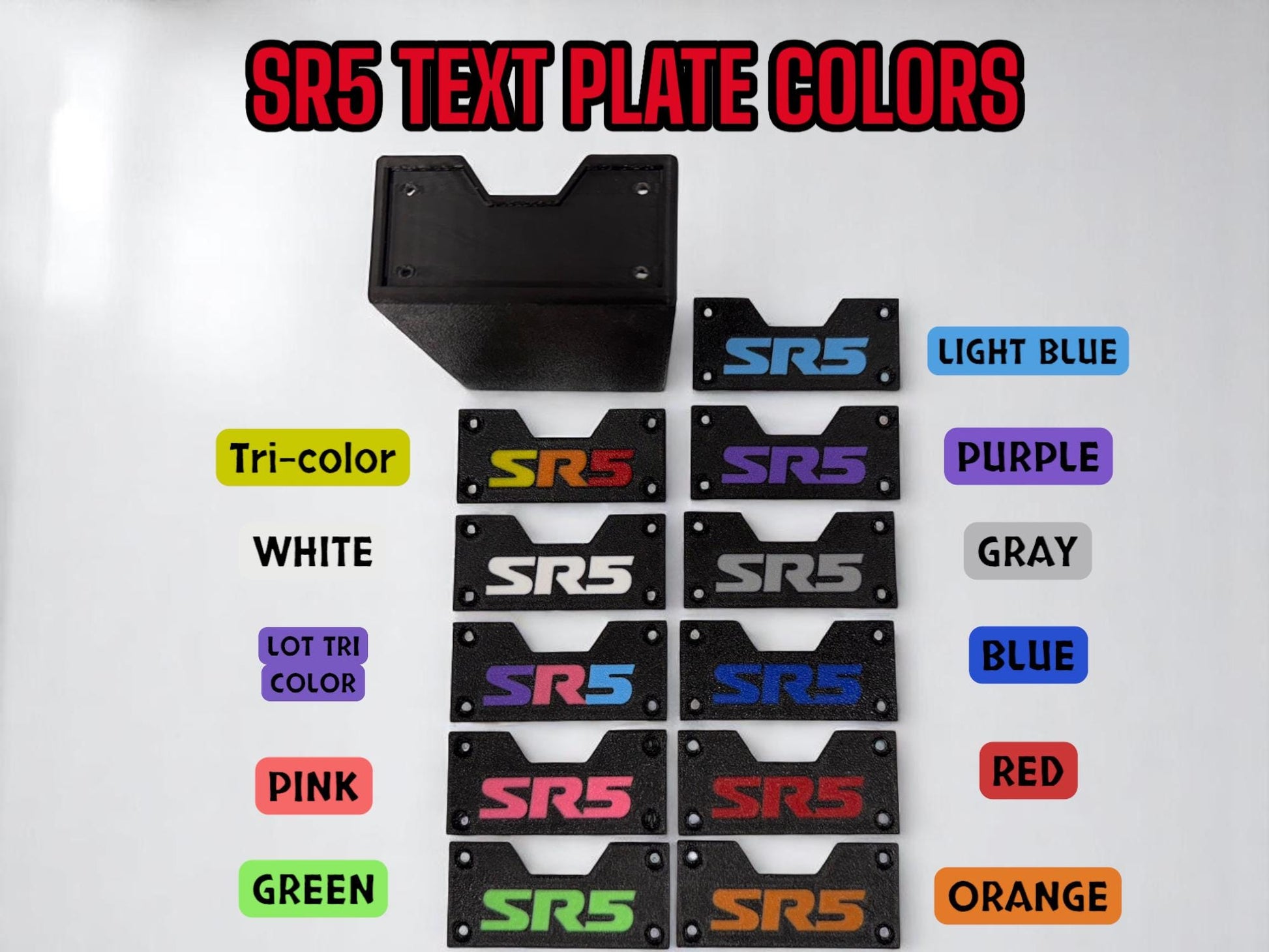 Upper Console Drawer with Changeable Face Plates for 2014-2024 Toyota 4Runner 5th gen