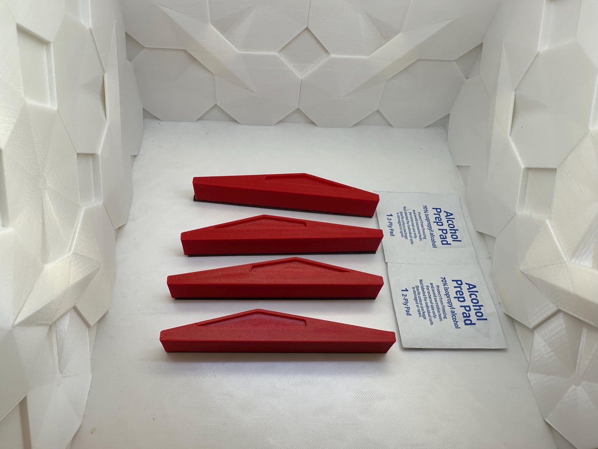 CyberTruck Anti-Fingerprint Door Closers (set of 4) plus alcohol prep wipe.