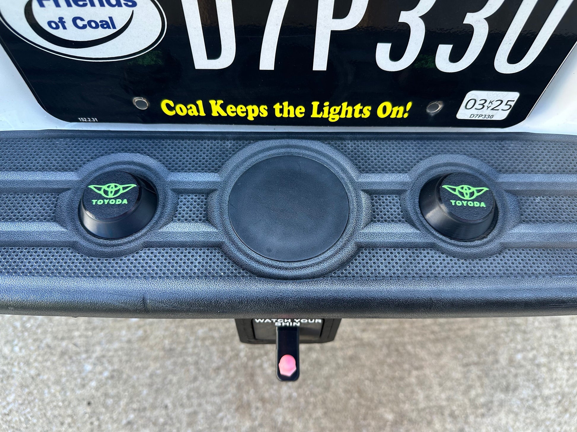 Rear Bumper Dome Caps - 2005-2015 Toyota Tacoma and 2000-2006 Toyota Tundra.