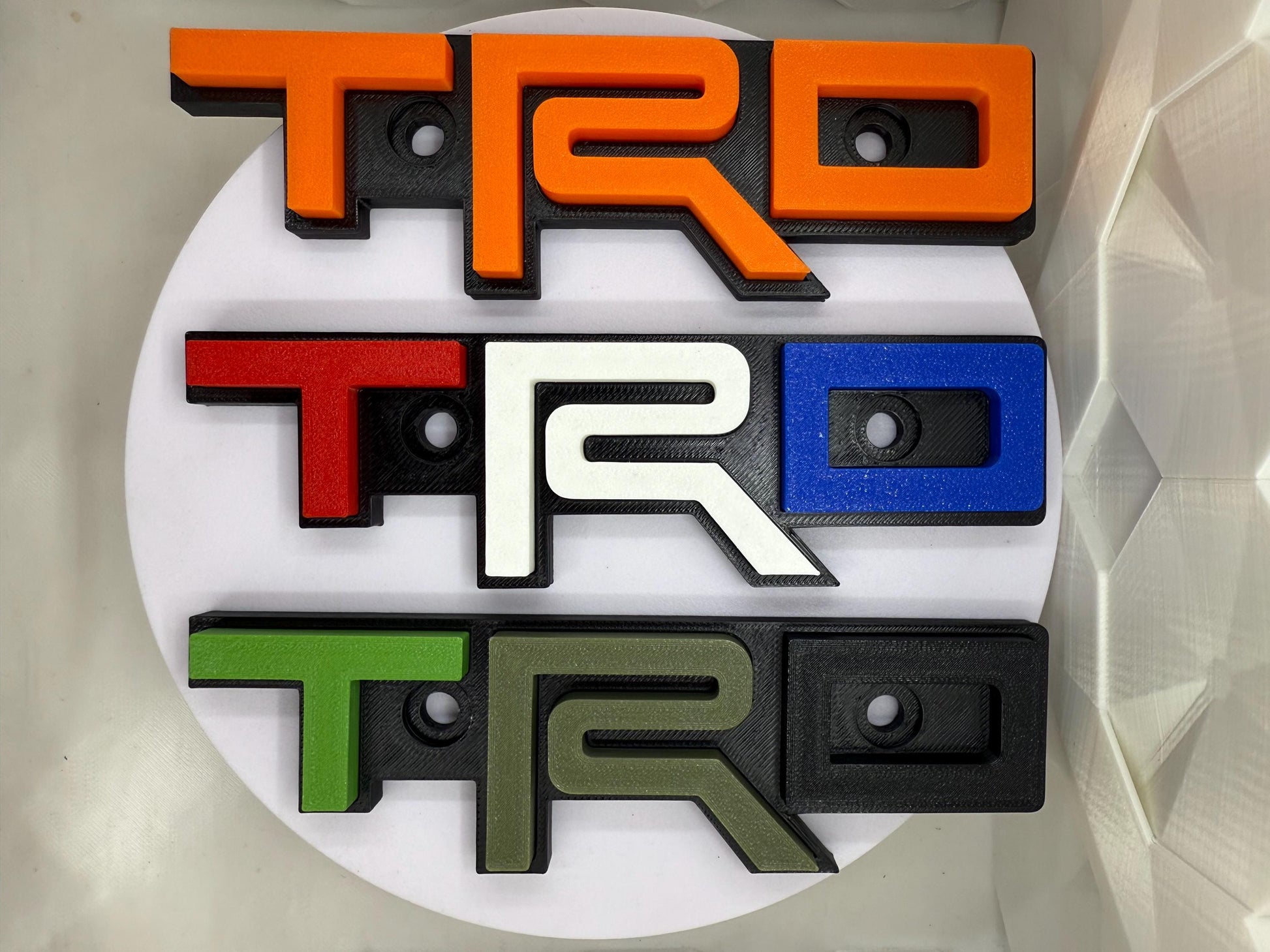 Grille Badge for Toyota Tacoma, 4Runner, FJ Cruiser, Tundra. (LIFETIME WARRANTY) New Colors