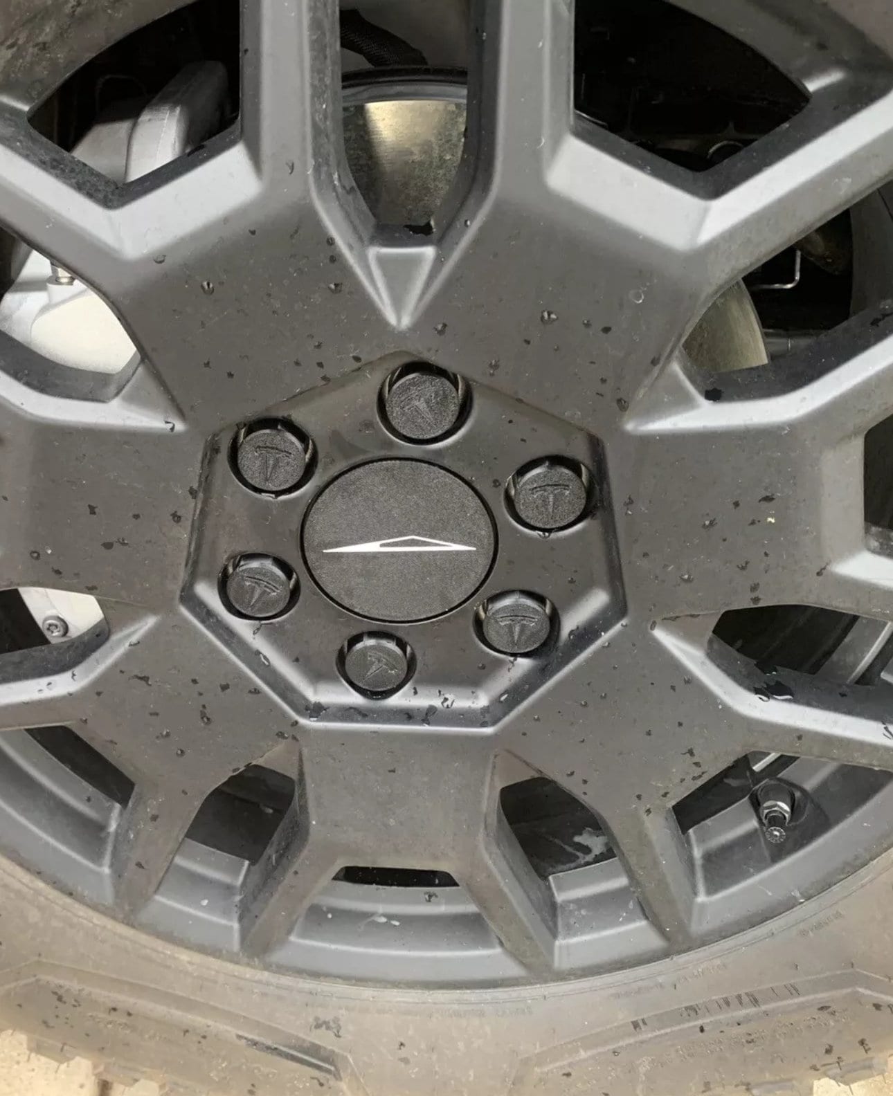 Tesla Cybertruck Lug Nut Caps (Set of 24). Also fits other Tesla's with 21mm lug nuts