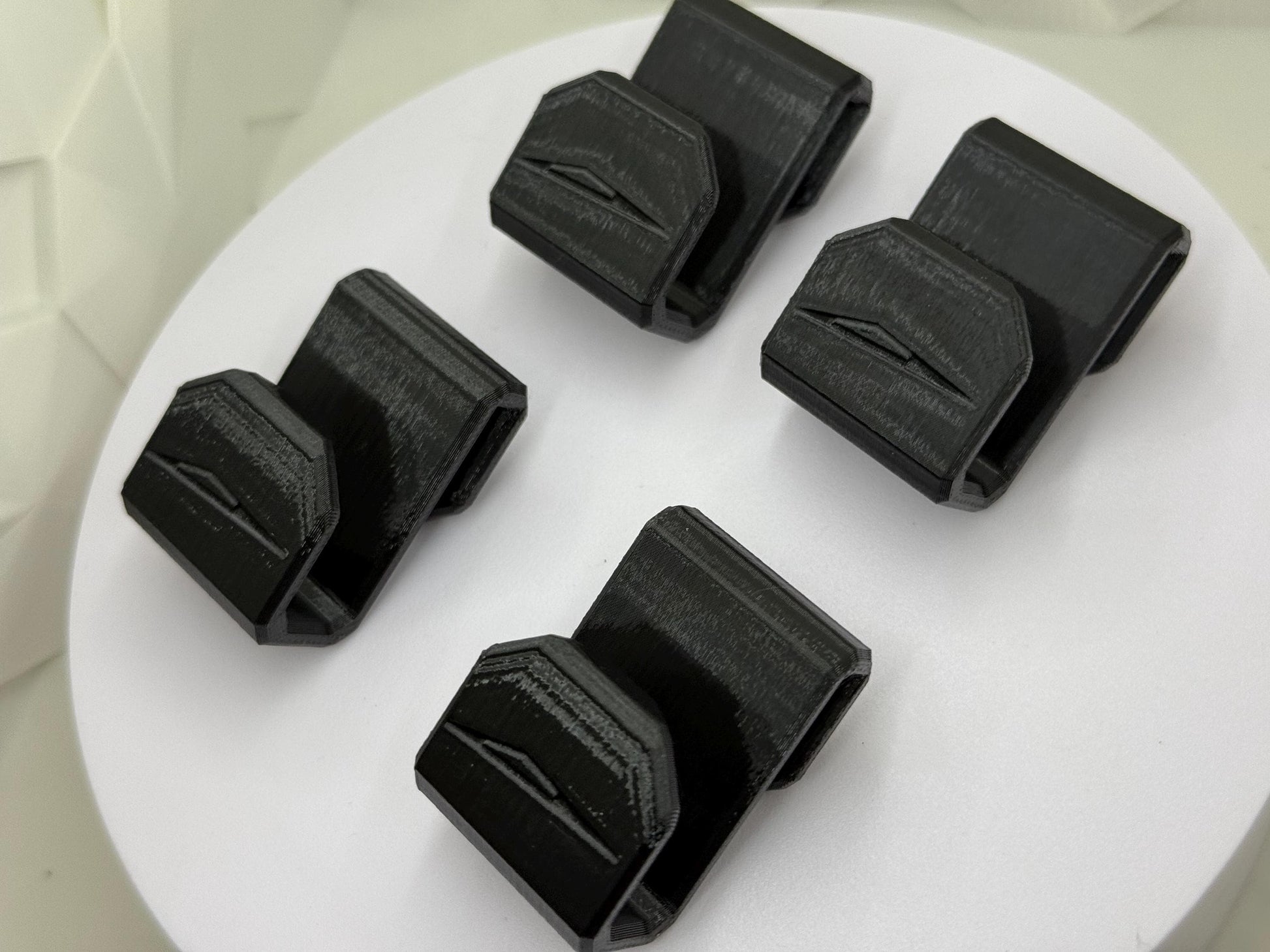 Cybertruck MOLLE Panel Hook Set (Set of 4) with Engraved Cybertruck Silhouette