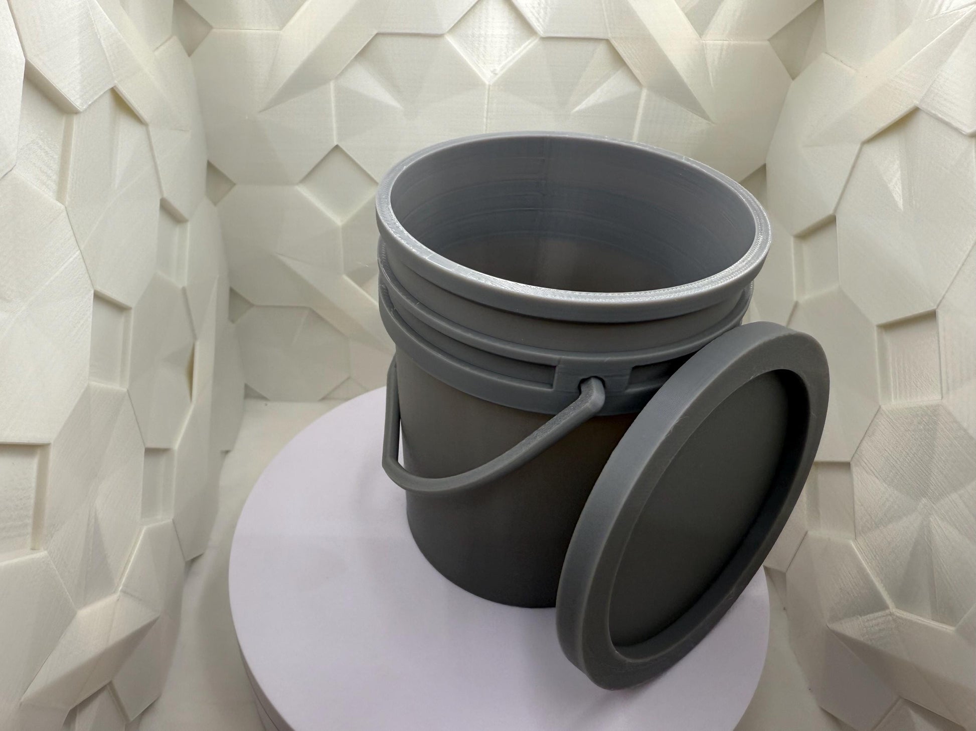 Mini 5-Gallon Bucket with Lid (Not 5 Gallons)