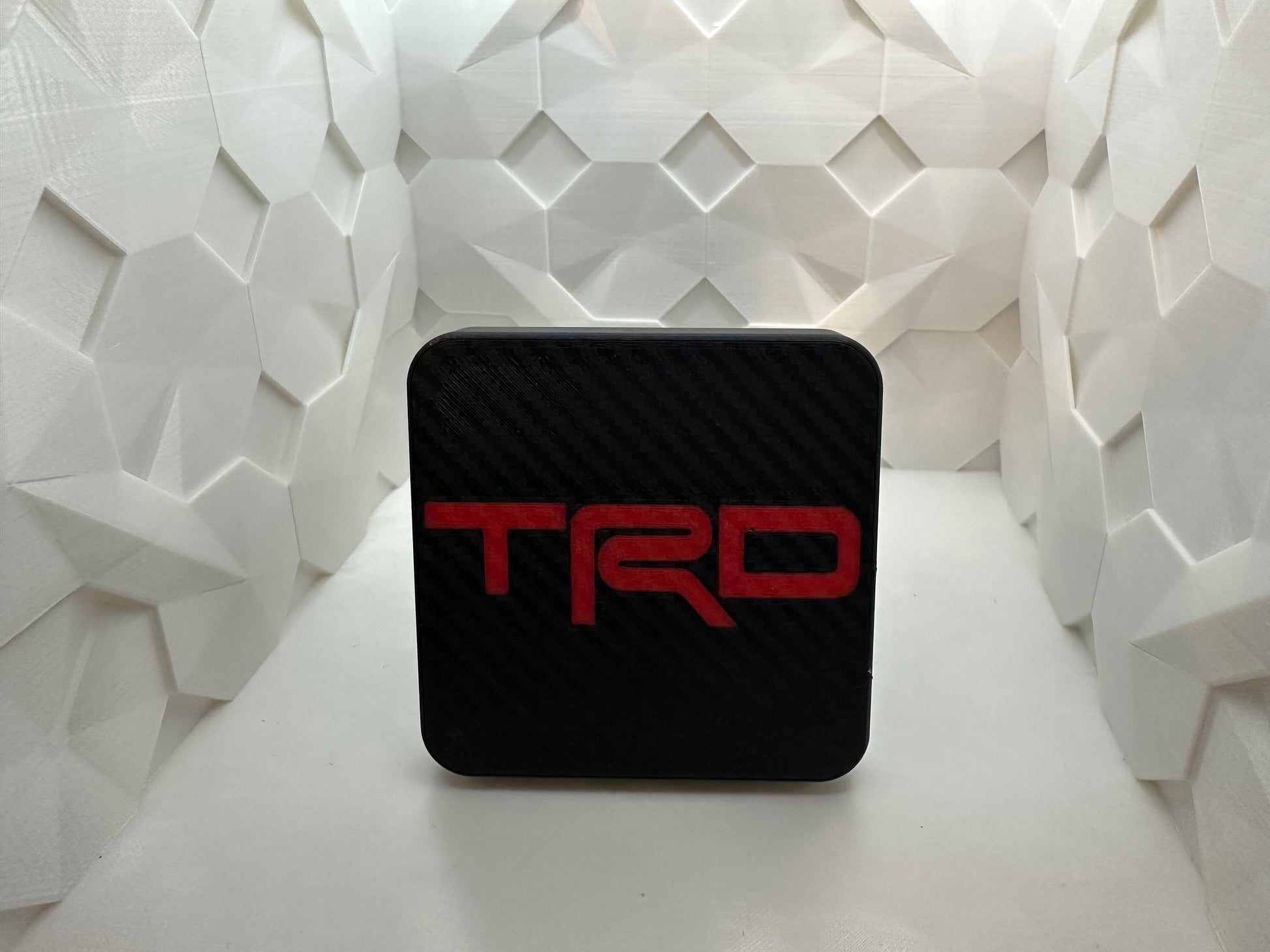 2” Hitch Cover For Toyota’s. Carbon fiber look. (Multiple Colors)