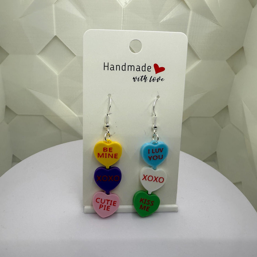 Conversation Hearts Valentine's Day Earrings