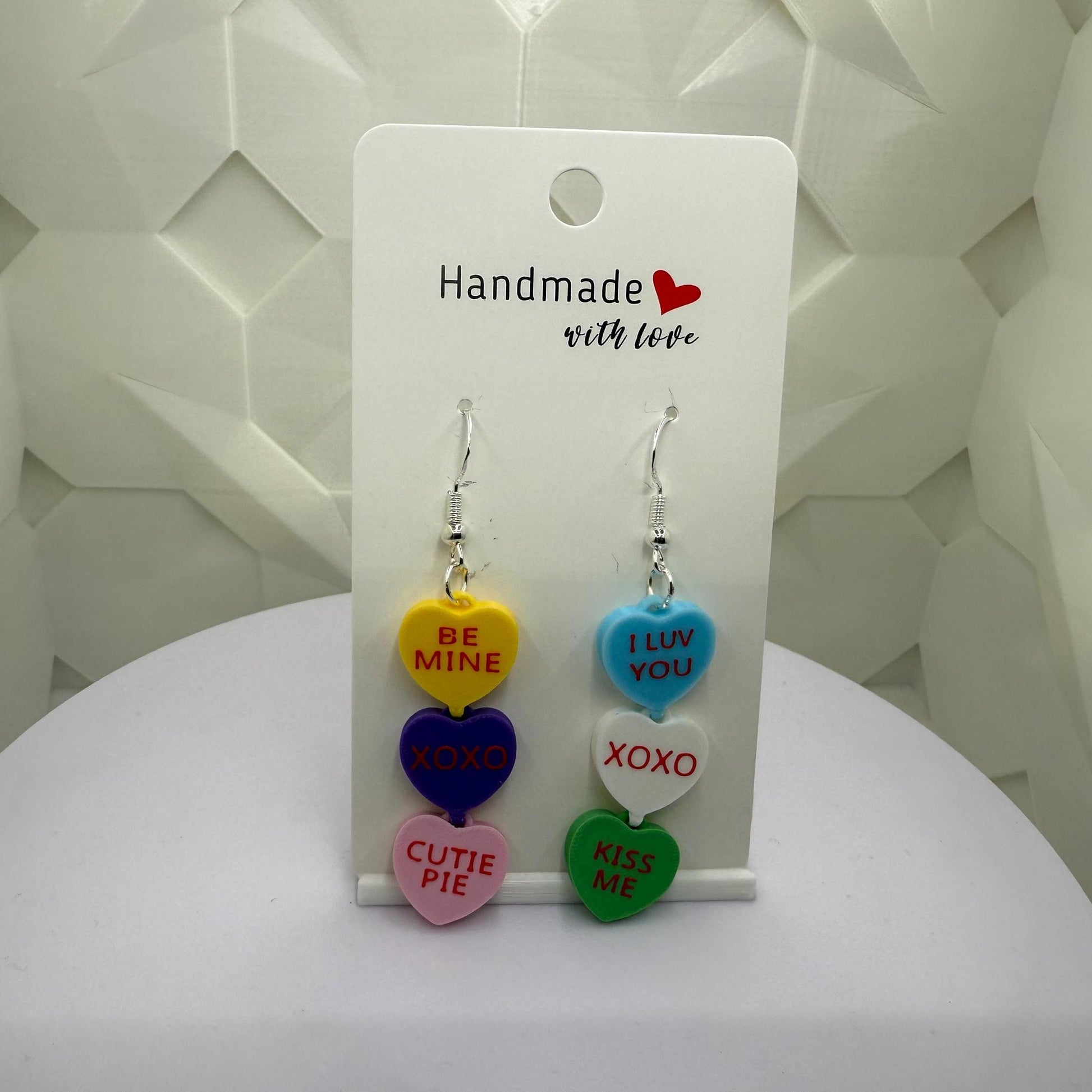 Conversation Hearts Valentine's Day Earrings