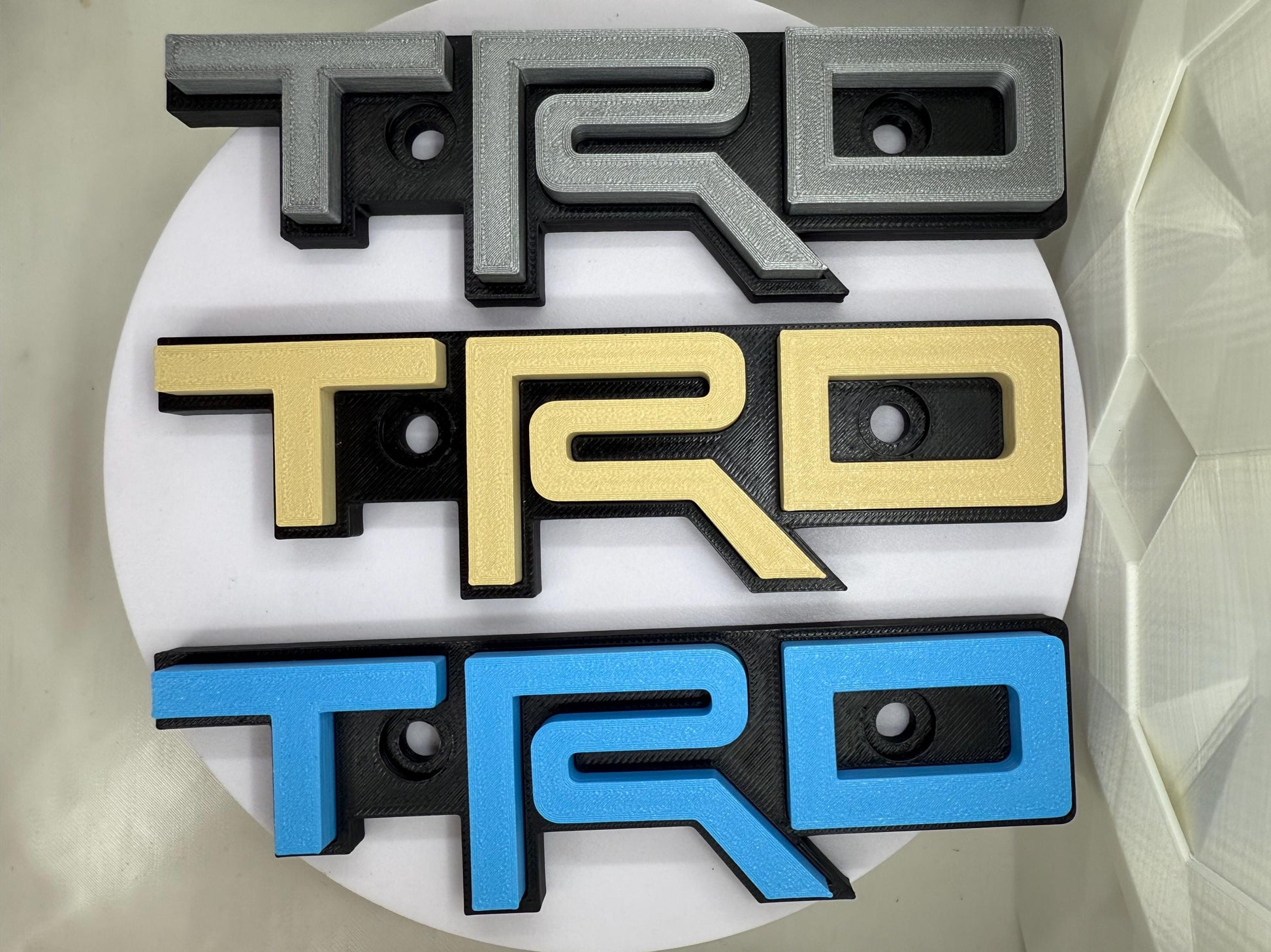 Grille Badge for Toyota Tacoma, 4Runner, FJ Cruiser, Tundra. (LIFETIME WARRANTY) New Colors