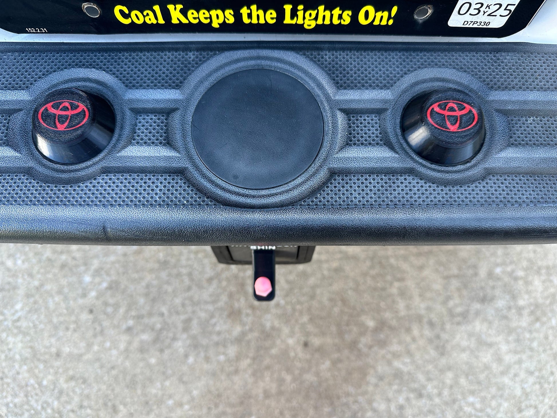 Rear Bumper Dome Caps - 2005-2015 Toyota Tacoma and 2000-2006 Toyota Tundra.