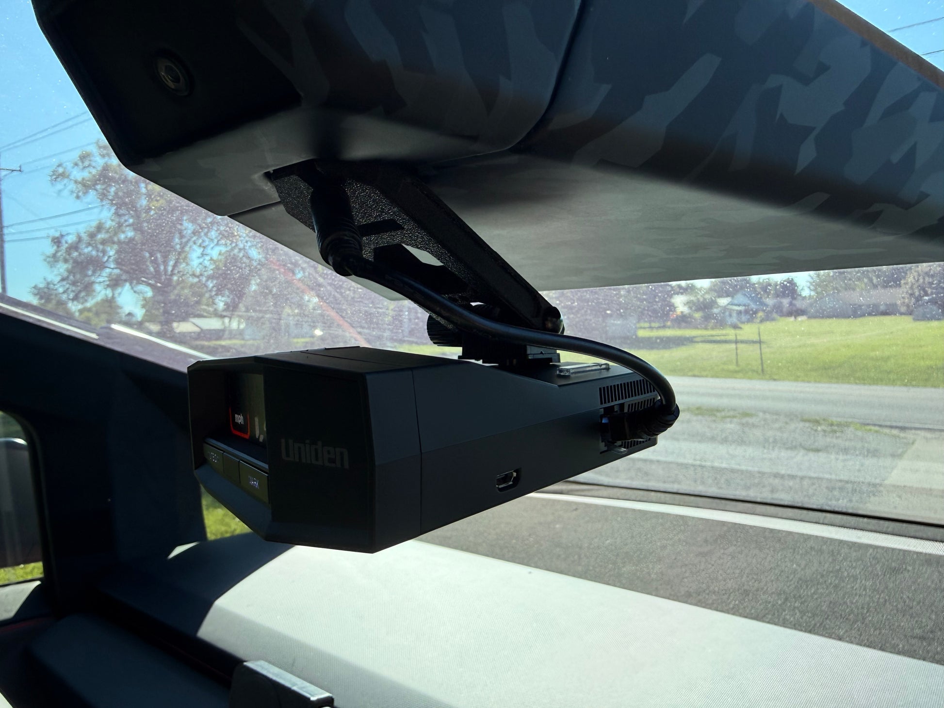 PhantomMount™ for Uniden R8 - R8W Radar Detector for Cybertruck