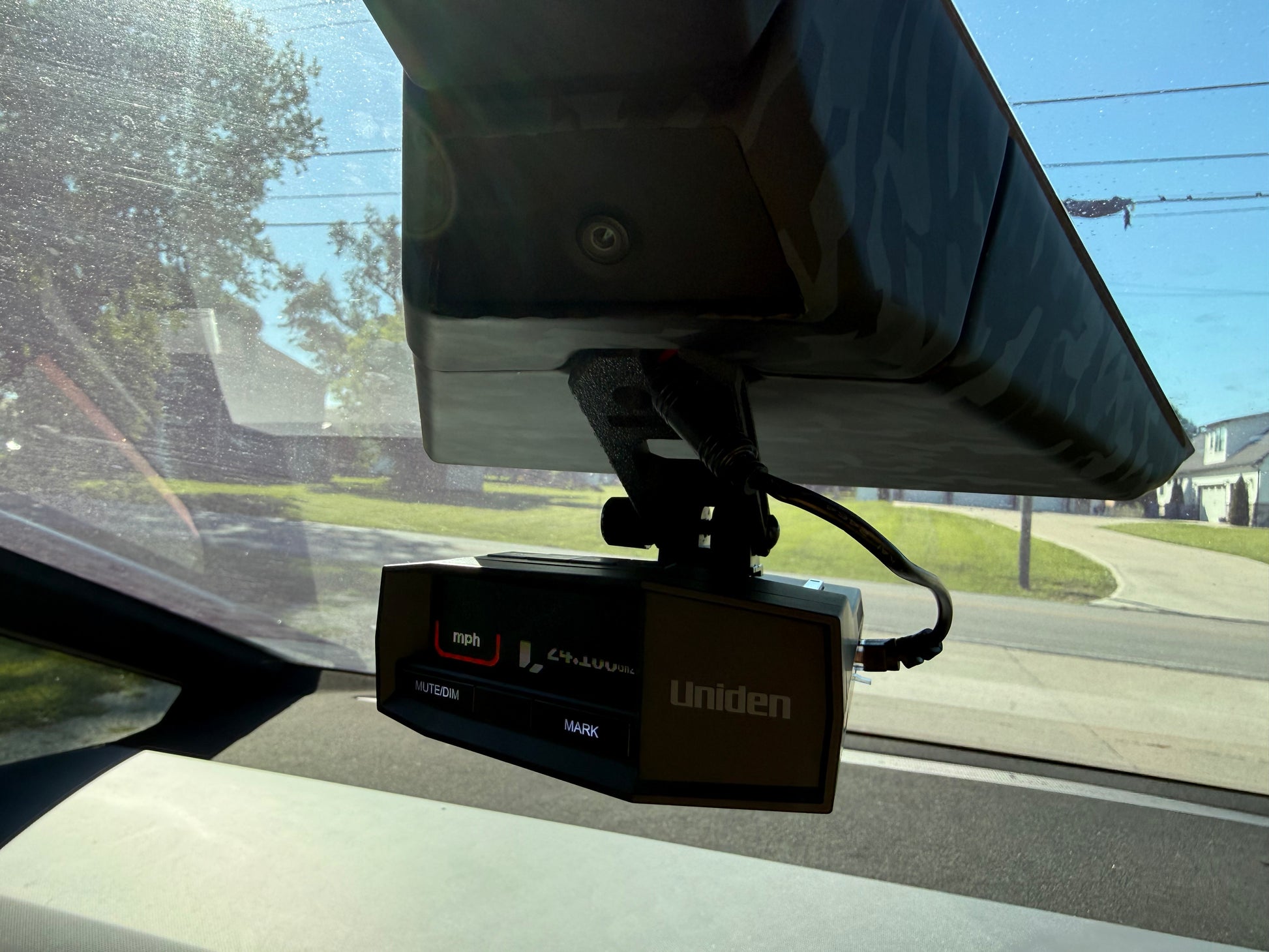 PhantomMount™ for Uniden R8 - R8W Radar Detector for Cybertruck