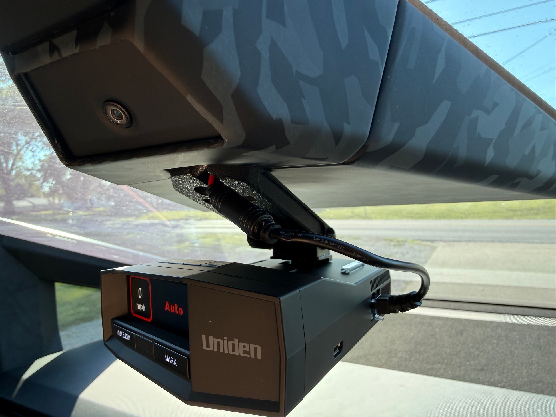PhantomMount™ for Uniden R8 - R8W Radar Detector for Cybertruck