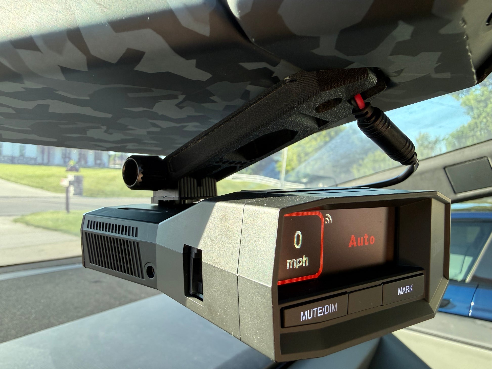 PhantomMount™ for Uniden R8 - R8W Radar Detector for Cybertruck