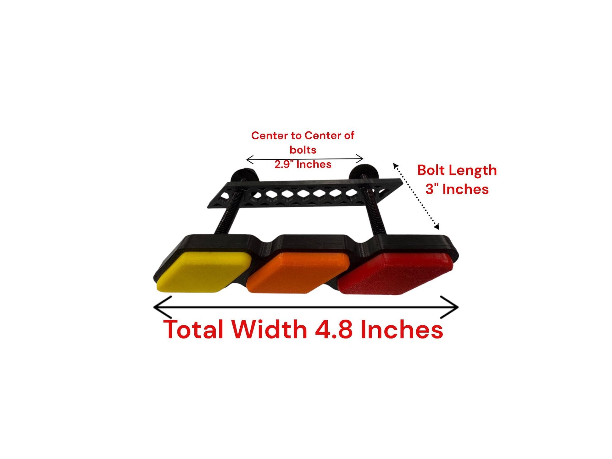 Toyota Tri-Color Grille Badge Emblem. (LIFETIME WARRANTY) Tacoma, Tundra, 4Runner, FJ Cruiser