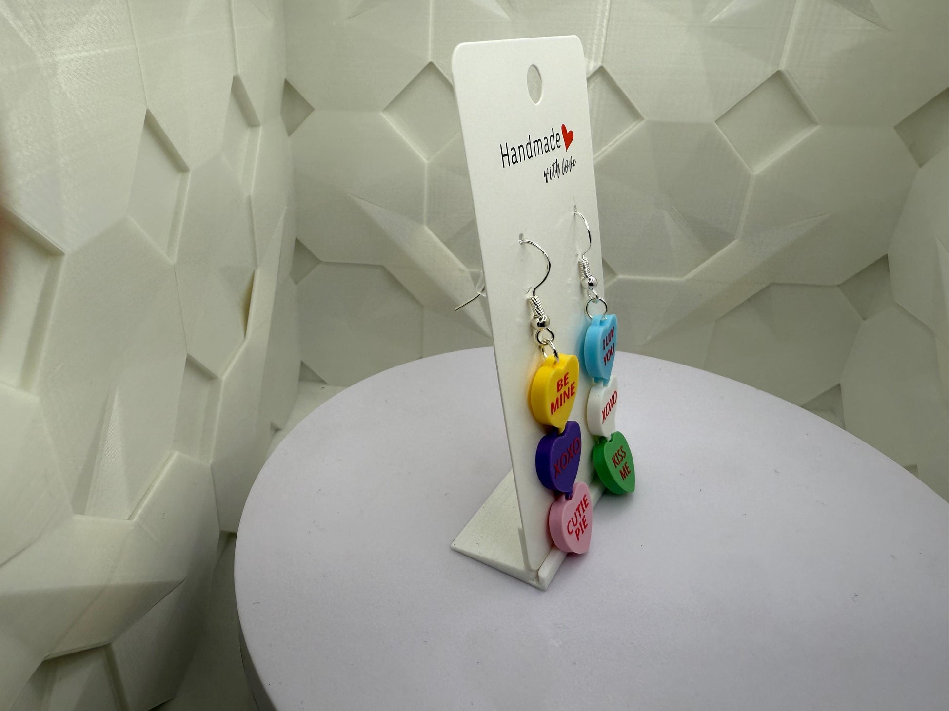 Conversation Hearts Valentine's Day Earrings
