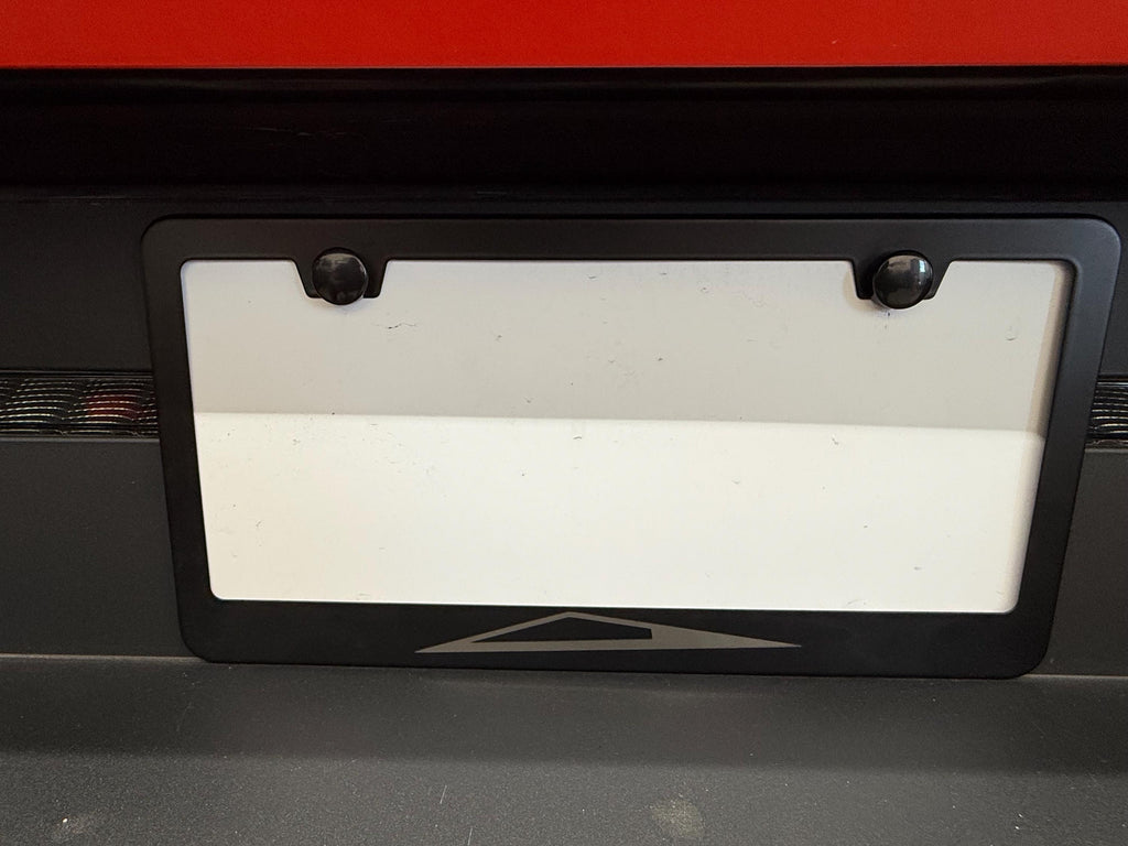Stainless Steel License Plate Frame for Cybertruck (Silhouette or Cyberbeast Graffiti)