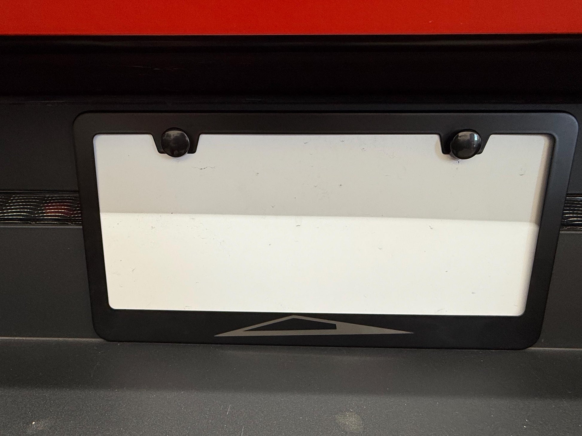 Stainless Steel License Plate Frame for Cybertruck (Silhouette or Cyberbeast Graffiti)