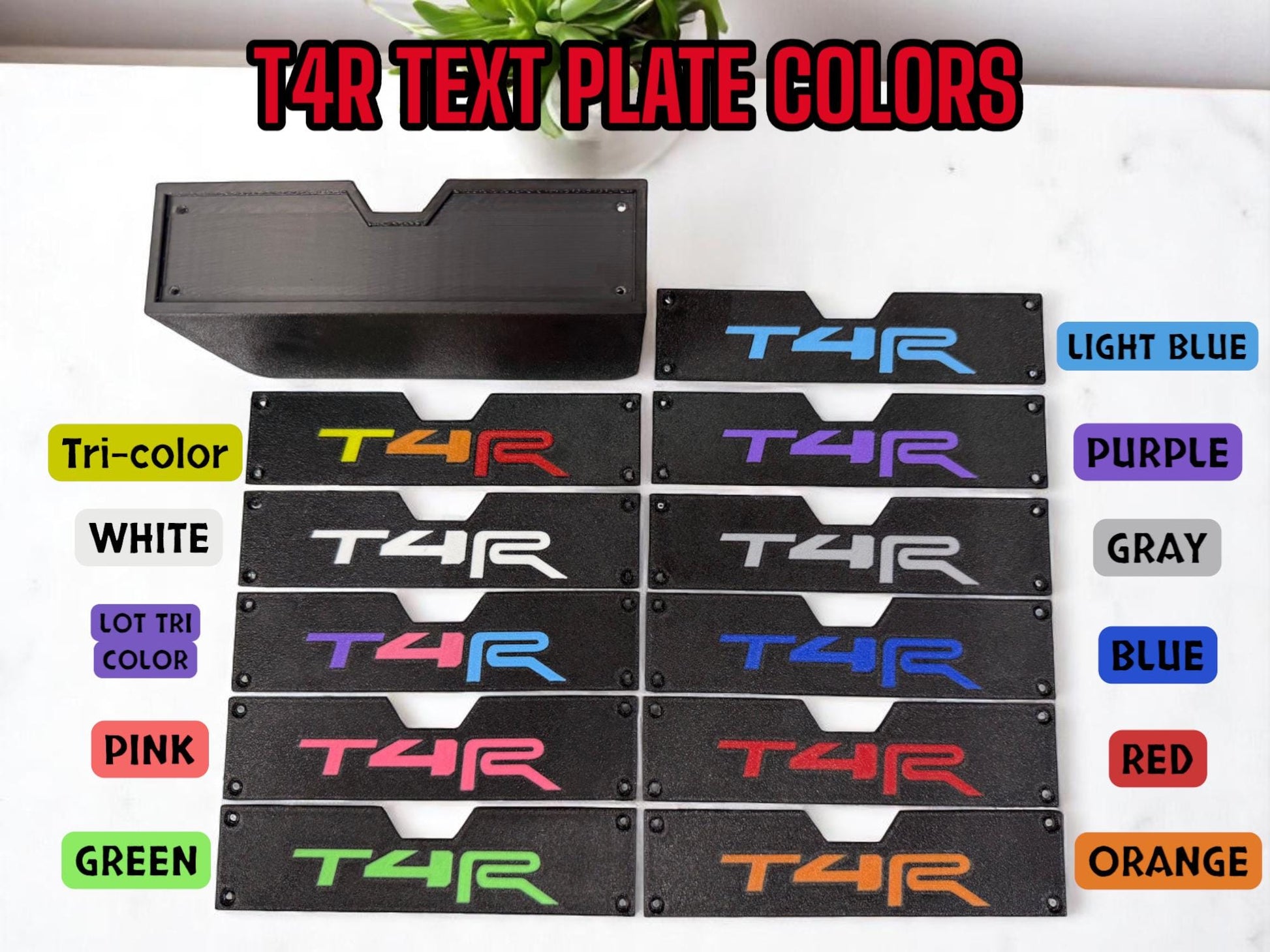 Lower Console Drawer with Changeable Face Plates for 2014-2024 Toyota 4Runner 5th gen
