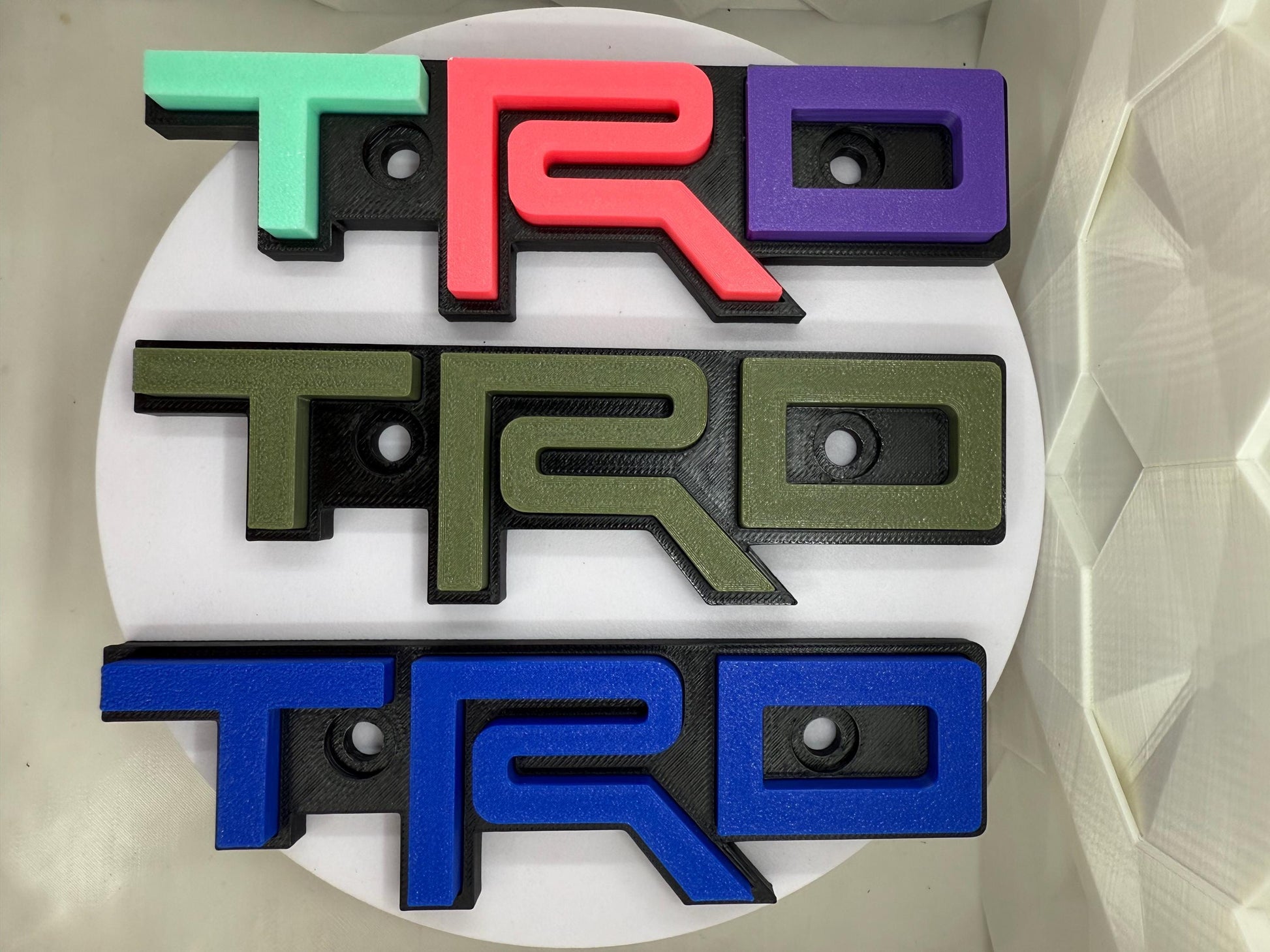 Grille Badge for Toyota Tacoma, 4Runner, FJ Cruiser, Tundra. (LIFETIME WARRANTY) New Colors