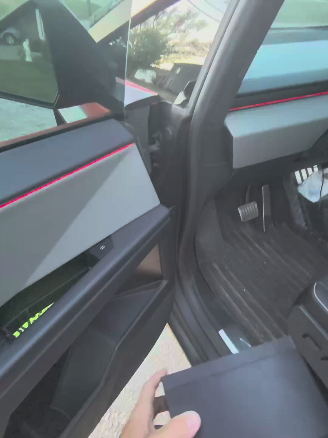 Tesla Cybertruck Door Pocket Trash Can – Updated Factory Fit Design